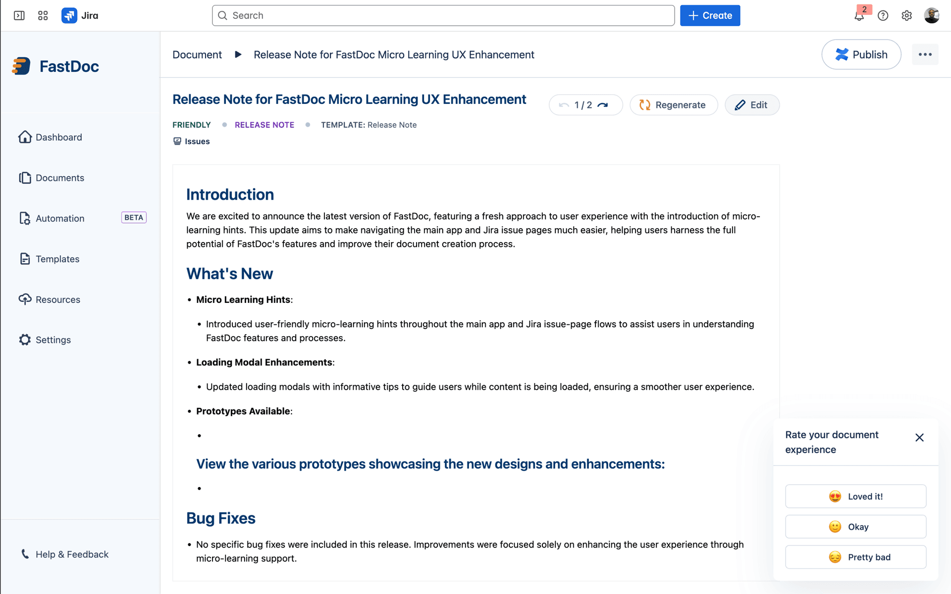 FastDoc generated document